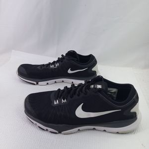 Nike Flywire Flex Supreme TR4 Size 8.5 Training Sneakers Black Lace Up Athletic